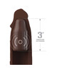 Manga para Pénis Fantasy X-tensions Pipedreams 22,86 cm + 7,62 cm com Plug e Comando Castanha