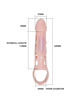 pretty love - harrison penis extender cover with vibration and strap 13.5 cm