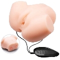 crazy bull - realistic vagina and anus double vibration
