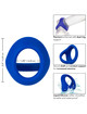 admiral - cock ball doble anillo azul