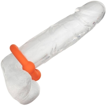 california exotics - alpha dual ball ring orange
