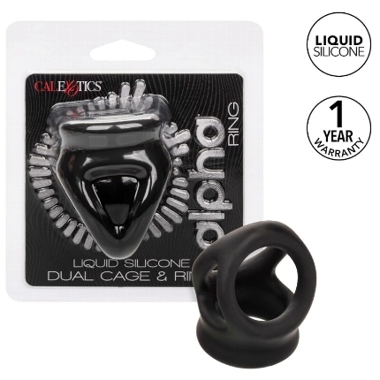 california exotics - alpha dual cage ring black