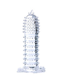 baile - penis sheath with transparent stimulating points 14 cm