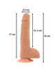 Dildo com Vibração Ohmama Movimento  para Cima e para Baixo com Calor e Comando