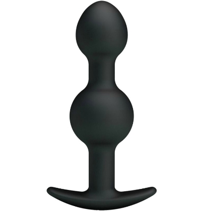 pretty love - special stimulation silicone anal balls 10.3 cm black
