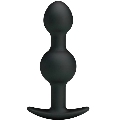pretty love - special stimulation silicone anal balls 10.3 cm black