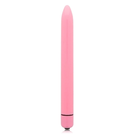 Vibrador Clássico Glossy Slim Rosa Claro