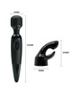 Varinha Mágica Baile com Cabeça Intercambiável Preta