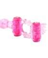 Cockring Vibratório com Língua e Estimulador de Clitóris Rosa,130013