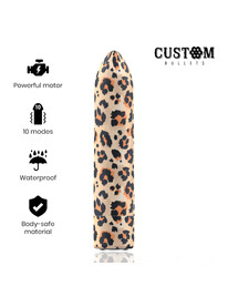 custom bullets - bala recargable leopard 10 intensidades
