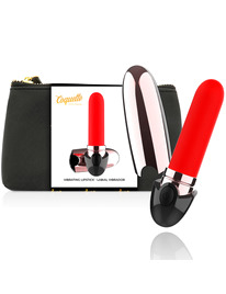 coquette toys - pintalabios vibrador recargable luxe negro / gold