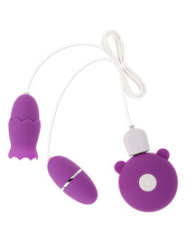 Estimulador de Clitóris OhMama Duplo Roxo