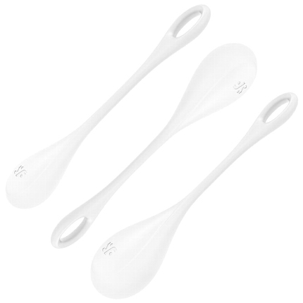 satisfyer - yoni power 1 kit de entrenamiento blanco