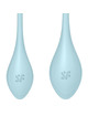 satisfyer - yoni power 2 kit de entrenamiento azul