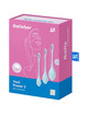 satisfyer - yoni power 2 kit de entrenamiento azul