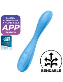 satisfyer - g-spot flex 4+ multi vibrator app blue