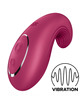satisfyer - dipping delight vibrador lay-on azul