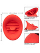 Estimulador de Clitóris Calexotics French Kiss Talker Vermelho