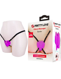 pretty love - heartbeat clitoris massager 10 vibration modes purple