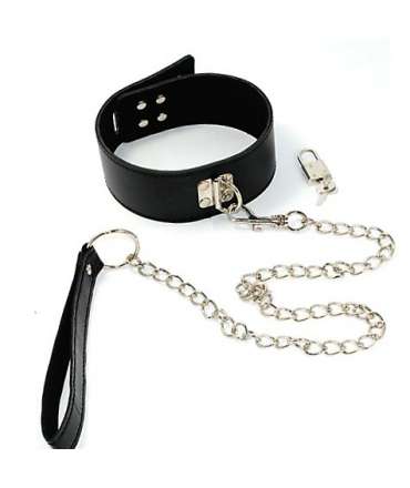 Collar with Leash and Padlock 334016