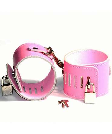 Cuffs Pink with Padlock 332013
