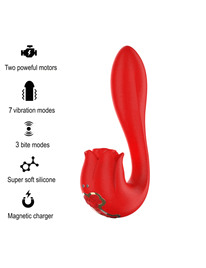 mia - selena stimulator vibrating + tapping red