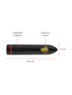 Oninder - berlin bullet vibrator black 9 modes 8.5 x 2 cm - free app