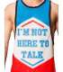 Manga Sisa De Código De Barras Camisetas De " I Am Not Here To-Talk,129003