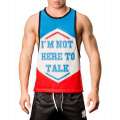 Manga Sisa De Código De Barras Camisetas De " I Am Not Here To-Talk