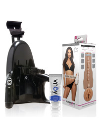 fleshlight - eliza ibarra vagina + universal launch + aqua quality lubricant 50 ml