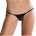 passion - micro tanga negro talla unica con encaje