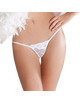 Passion - micro white thong one size with lace