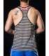 Manga Cava Tank Top Eldin Preto Branco,129002 Manga Cava Tank Top Eldin Preto Branco,129002
