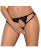 obsessive - picantina thong black crotchless l/xl