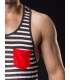 Manga Cava Tank Top Eldin Preto Branco,129002 Manga Cava Tank Top Eldin Preto Branco,129002