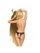 Penthouse - naughty valentine thong black s/m