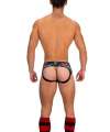 Jockstrap Barcode Backless Boot Camp Grey Green Red 126008