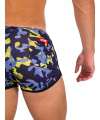 Shorts Barcode Gym Short Thar Navy Blue Yellow 131006