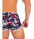 Shorts Barcode Gym Short Thar Navy Blue Gray Red 131007