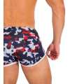 Shorts Barcode Gym Short Thar Navy Blue Gray Red 131007