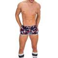 Shorts Barcode Gym Short Thar Navy Blue Gray Red