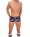 Shorts Barcode Gym Short Thar Navy Blue Gray Red 131007