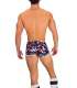 Shorts Barcode Gym Short Thar Navy Blue Gray Red 131007