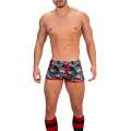 Calções Barcode Gym Short Thar Verde Cinzento Vermelho