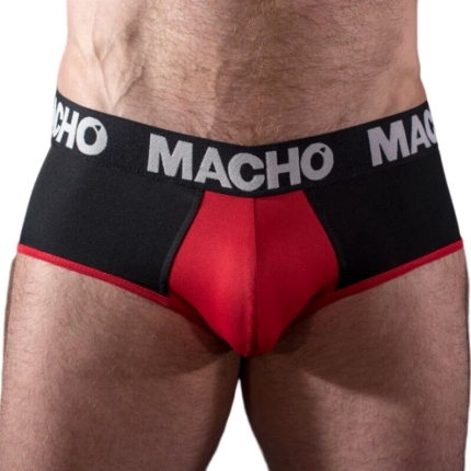 macho - ms26n slip negro/rojo s