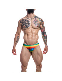 cut4men - low rise brief rainbow l