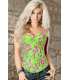 Blusa de color Verde y con las Flores,161035