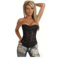 The bodice falls Falls Black Translucent Lace