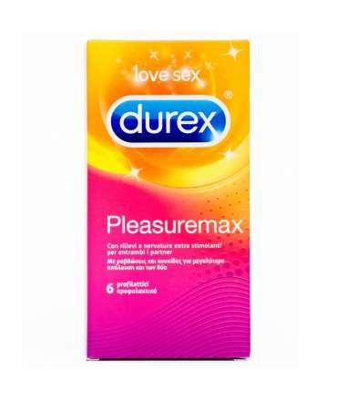 6x Preservativos Durex Pleasuremax,320007