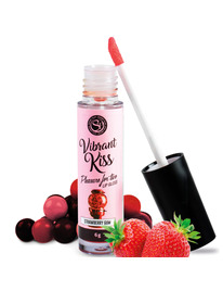 Lip Gloss Secretplay Vibrant Kiss Chicla de Morango